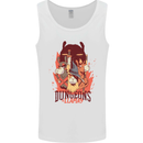 Dungeons & Llamas Role Play Games RPG Mens Vest Tank Top White