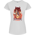 Dungeons & Llamas Role Play Games RPG Womens Petite Cut T-Shirt White