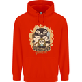 Dungeons & Panda Bears Role Play Games RPG Mens 80% Cotton Hoodie Bright Red