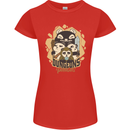 Dungeons & Panda Bears Role Play Games RPG Womens Petite Cut T-Shirt Red