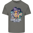 Dungeons & Sloths Role Play Games RPG Kids T-Shirt Childrens Charcoal