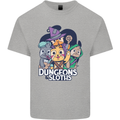 Dungeons & Sloths Role Play Games RPG Kids T-Shirt Childrens Sports Grey