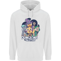 Dungeons & Sloths Role Play Games RPG Mens 80% Cotton Hoodie White