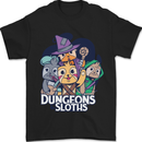 Dungeons & Sloths Role Play Games RPG Mens T-Shirt 100% Cotton Black