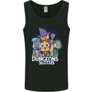 Dungeons & Sloths Role Play Games RPG Mens Vest Tank Top Black