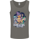 Dungeons & Sloths Role Play Games RPG Mens Vest Tank Top Charcoal