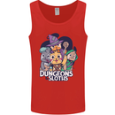 Dungeons & Sloths Role Play Games RPG Mens Vest Tank Top Red