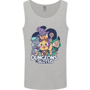Dungeons & Sloths Role Play Games RPG Mens Vest Tank Top Sports Grey
