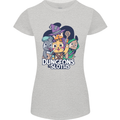 Dungeons & Sloths Role Play Games RPG Womens Petite Cut T-Shirt Sports Grey