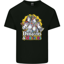 Dungeons & Unicorns Role Play Games RPG Kids T-Shirt Childrens Black