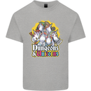 Dungeons & Unicorns Role Play Games RPG Kids T-Shirt Childrens Sports Grey