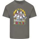 Dungeons & Unicorns Role Play Games RPG Mens Cotton T-Shirt Tee Top Charcoal