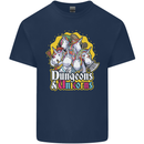 Dungeons & Unicorns Role Play Games RPG Mens Cotton T-Shirt Tee Top Navy Blue