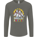 Dungeons & Unicorns Role Play Games RPG Mens Long Sleeve T-Shirt Charcoal