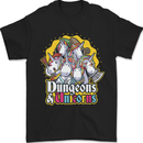 Dungeons & Unicorns Role Play Games RPG Mens T-Shirt 100% Cotton Black
