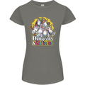 Dungeons & Unicorns Role Play Games RPG Womens Petite Cut T-Shirt Charcoal