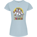 Dungeons & Unicorns Role Play Games RPG Womens Petite Cut T-Shirt Light Blue