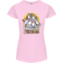 Dungeons & Unicorns Role Play Games RPG Womens Petite Cut T-Shirt Light Pink