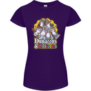 Dungeons & Unicorns Role Play Games RPG Womens Petite Cut T-Shirt Purple