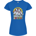 Dungeons & Unicorns Role Play Games RPG Womens Petite Cut T-Shirt Royal Blue