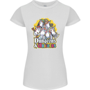 Dungeons & Unicorns Role Play Games RPG Womens Petite Cut T-Shirt White