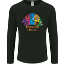 Dungeons n Meeples Role Play Games RPG Mens Long Sleeve T-Shirt Black