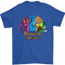 Dungeons n Meeples Role Play Games RPG Mens T-Shirt 100% Cotton Royal Blue