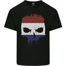 Dutch Skull Holland Gym Flag Biker Mens Cotton T-Shirt Tee Top Black