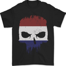 Dutch Skull Holland Gym Flag Biker Mens T-Shirt 100% Cotton Black