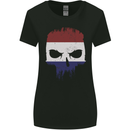 Dutch Skull Holland Gym Flag Biker Womens Wider Cut T-Shirt Black