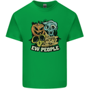 EW People Funny Halloween Alien Zombie Kids T-Shirt Childrens Irish Green
