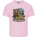EW People Funny Halloween Alien Zombie Kids T-Shirt Childrens Light Pink