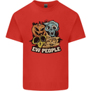 EW People Funny Halloween Alien Zombie Kids T-Shirt Childrens Red