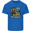 EW People Funny Halloween Alien Zombie Kids T-Shirt Childrens Royal Blue