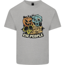 EW People Funny Halloween Alien Zombie Kids T-Shirt Childrens Sports Grey