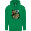 EW People Funny Halloween Alien Zombie Mens 80% Cotton Hoodie Irish Green