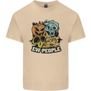 EW People Funny Halloween Alien Zombie Mens Cotton T-Shirt Tee Top Sand