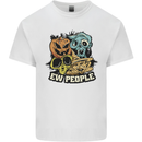 EW People Funny Halloween Alien Zombie Mens Cotton T-Shirt Tee Top White