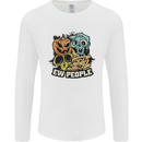EW People Funny Halloween Alien Zombie Mens Long Sleeve T-Shirt White