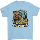 EW People Funny Halloween Alien Zombie Mens T-Shirt 100% Cotton Light Blue