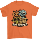 EW People Funny Halloween Alien Zombie Mens T-Shirt 100% Cotton Orange