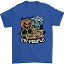 EW People Funny Halloween Alien Zombie Mens T-Shirt 100% Cotton Royal Blue