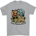 EW People Funny Halloween Alien Zombie Mens T-Shirt 100% Cotton Sports Grey