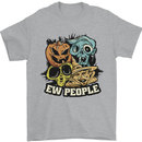 EW People Funny Halloween Alien Zombie Mens T-Shirt 100% Cotton Sports Grey