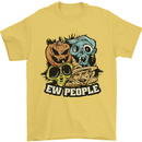 EW People Funny Halloween Alien Zombie Mens T-Shirt 100% Cotton Yellow