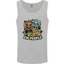 EW People Funny Halloween Alien Zombie Mens Vest Tank Top Sports Grey
