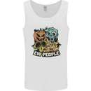 EW People Funny Halloween Alien Zombie Mens Vest Tank Top White
