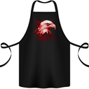 Eagle Head Watercolour Cotton Apron 100% Organic Black