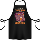Early Drinkin' Quick Drunken Funny Alcohol Beer Cotton Apron 100% Organic Black