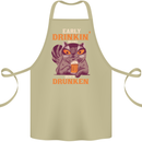 Early Drinkin' Quick Drunken Funny Alcohol Beer Cotton Apron 100% Organic Khaki